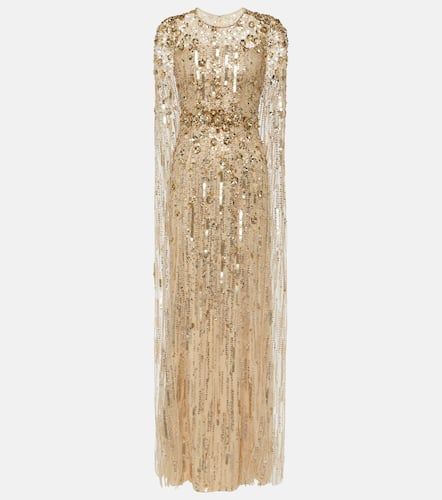 Vestido de fiesta Ruby con lentejuelas y capa - Jenny Packham - Modalova
