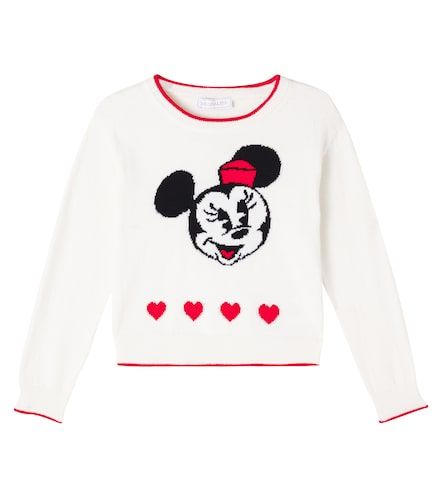 Pullover in cotone e lana con intarsi - Monnalisa - Modalova
