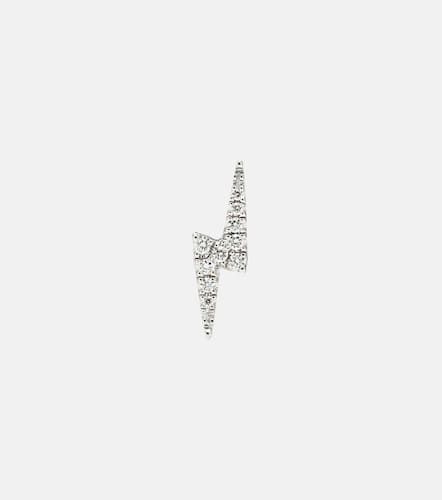 Lightning Bolt 14kt white gold single earring with diamonds - Maria Tash - Modalova