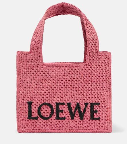 Paula's Ibiza Font Mini raffia shopper - Loewe - Modalova