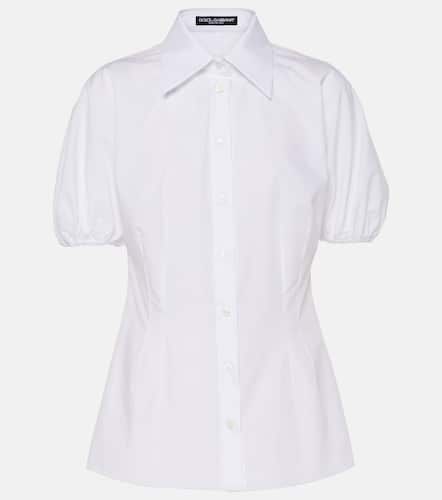 Blusa de popelín de algodón - Dolce&Gabbana - Modalova