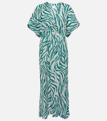 Dorotea zebra-print cotton midi dress - Max Mara - Modalova