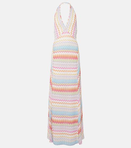 Zig Zag halterneck lamé maxi dress - Missoni - Modalova