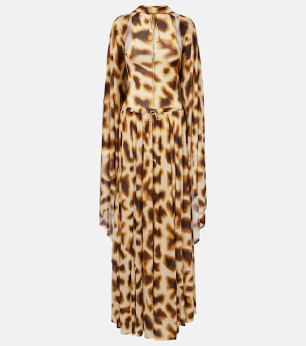 Printed draped caped gown - Christopher Esber - Modalova