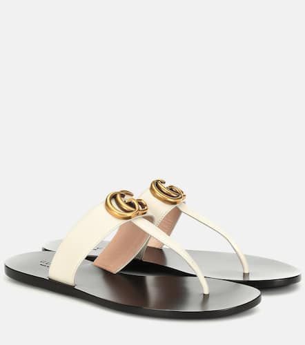 Gucci Sandalen Double G aus Leder - Gucci - Modalova