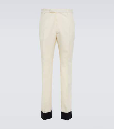 Straight wool and mohair suit pants - Gucci - Modalova