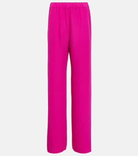 High-rise silk palazzo pants - Valentino - Modalova