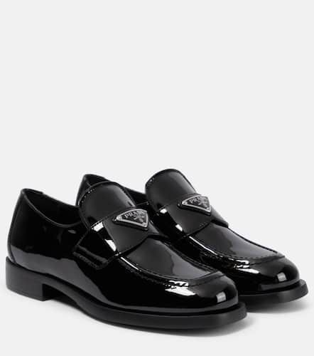 Prada Logo patent leather loafers - Prada - Modalova