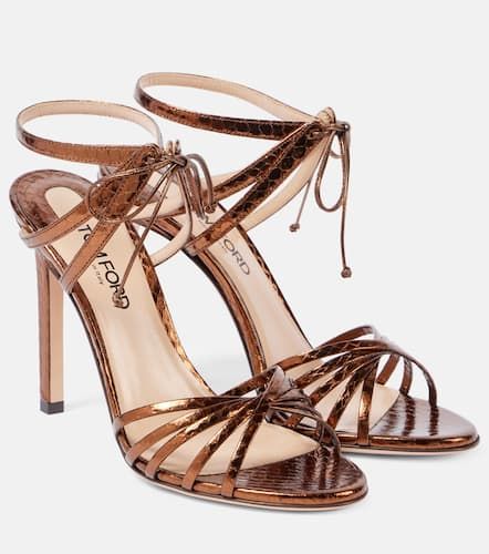 Sandalen Angelica 105 aus Metallic-Leder - Tom Ford - Modalova