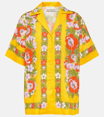Alémais Camisa bowling de lino floral - Alemais - Modalova