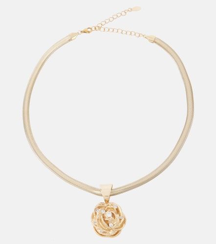 Collar con colgante floral y cristales - Magda Butrym - Modalova