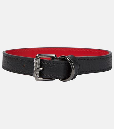 Loubicollar leather dog collar - Christian Louboutin - Modalova