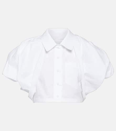 La Chemise Pavane cropped cotton-blend shirt - Jacquemus - Modalova