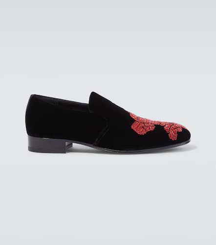 Embellished suede loafers - Alexander McQueen - Modalova