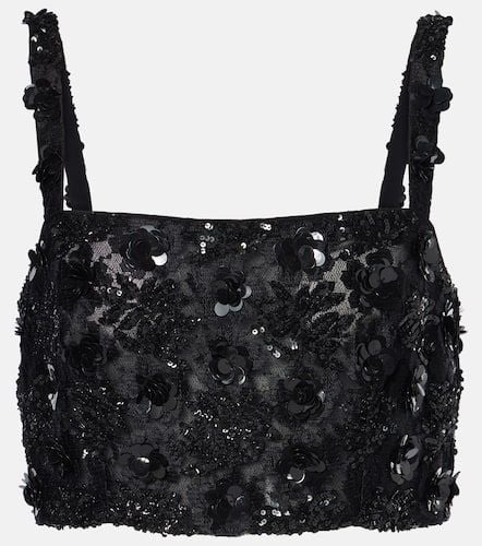 Cropped-Top mit Pailletten - Dolce&Gabbana - Modalova