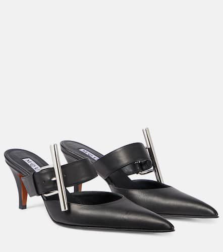 Mules Birdee Cross-Bar aus Leder - Alexander McQueen - Modalova