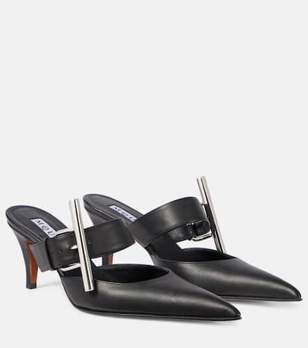 Mules Birdee T-Bar aus Leder - Alexander McQueen - Modalova