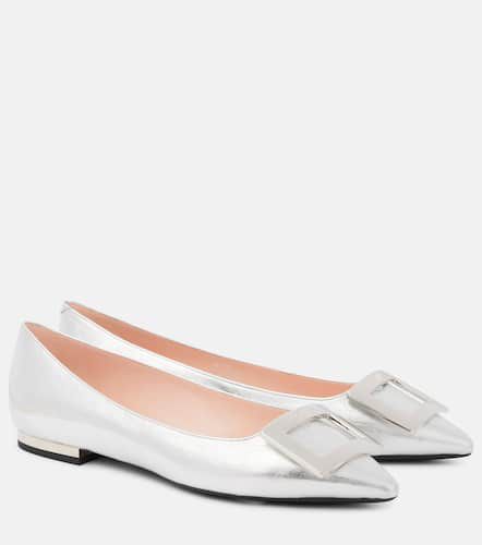 Ballerinas aus Metallic-Leder - Roger Vivier - Modalova