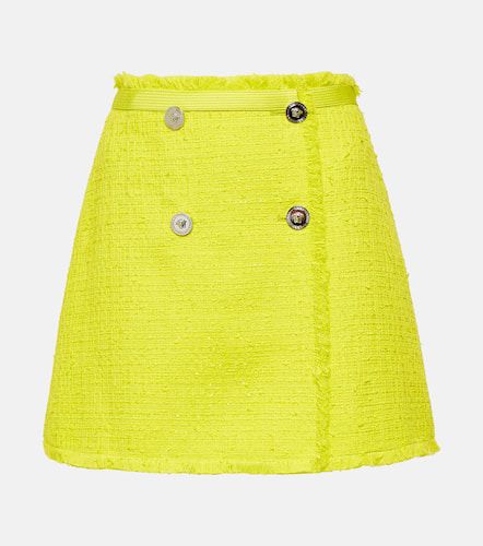 Versace Minifalda de tweed bouclé - Versace - Modalova