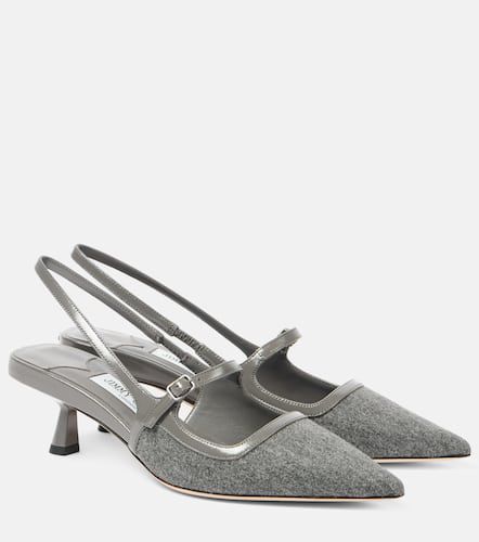 Didi 45 flannel slingback pumps - Jimmy Choo - Modalova