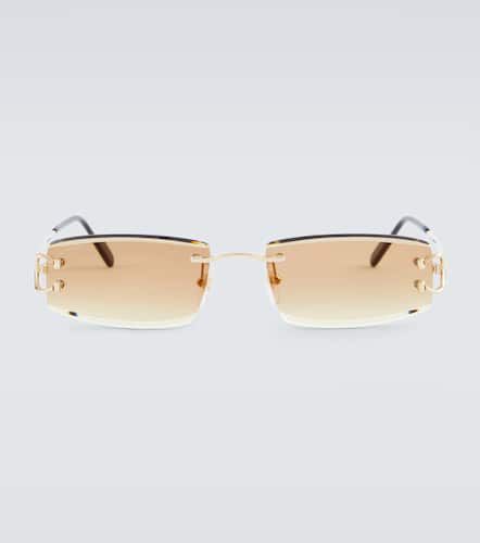 Gafas de sol rectangulares Signature C de Cartier - Cartier Eyewear Collection - Modalova