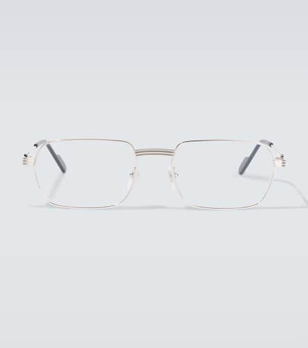 Occhiali rettangolari - Cartier Eyewear Collection - Modalova