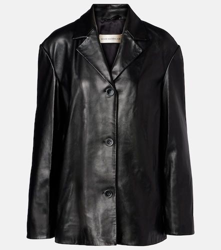 Nour Hammour Opus leather blazer - Nour Hammour - Modalova