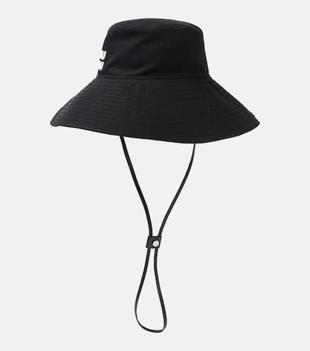 Logo cotton drill bucket hat - Miu Miu - Modalova