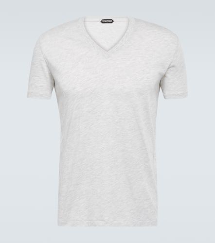 Cotton-blend jersey T-shirt - Tom Ford - Modalova