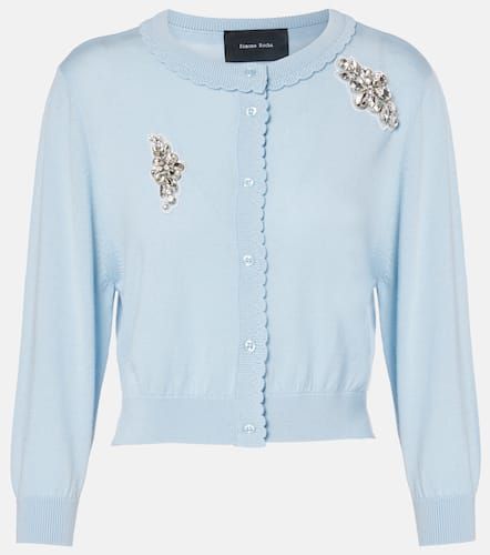 Cardigan in lana con cristalli - Simone Rocha - Modalova