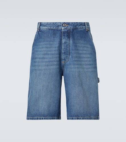 High-rise denim Bermuda shorts - Bottega Veneta - Modalova