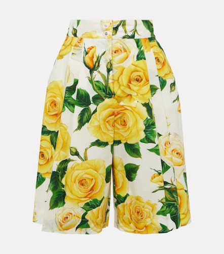 Bermudas de algodón floral - Dolce&Gabbana - Modalova