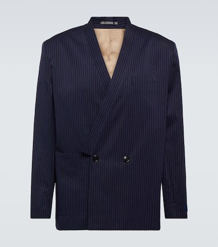 Blazer gessato in cotone e lino - Kenzo - Modalova