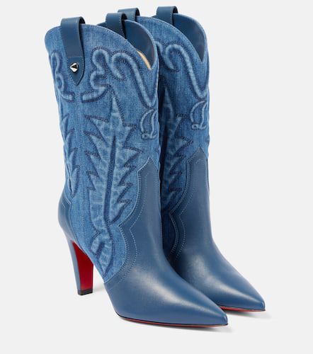 Botines Santiabooty 85 de denim - Christian Louboutin - Modalova