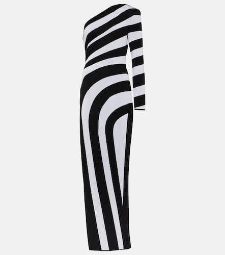 Balmain Asymmetric striped gown - Balmain - Modalova