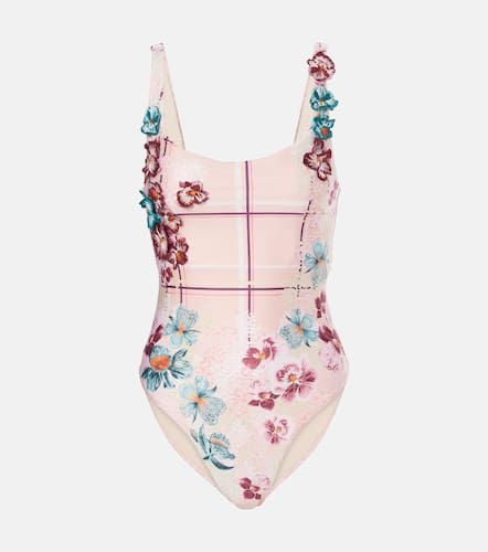 Gema Prado floral-appliquÃ© swimsuit - Agua by Agua Bendita - Modalova