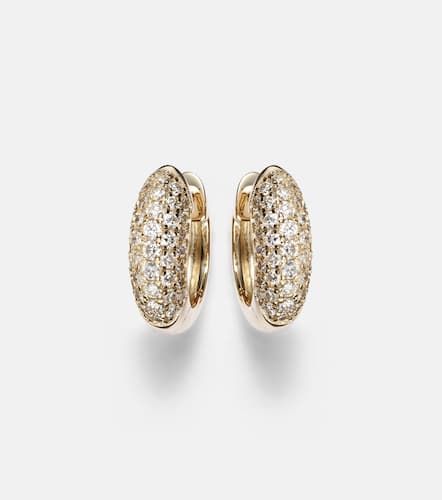 Pendientes Puffy de oro de 14 ct con diamantes - Sydney Evan - Modalova