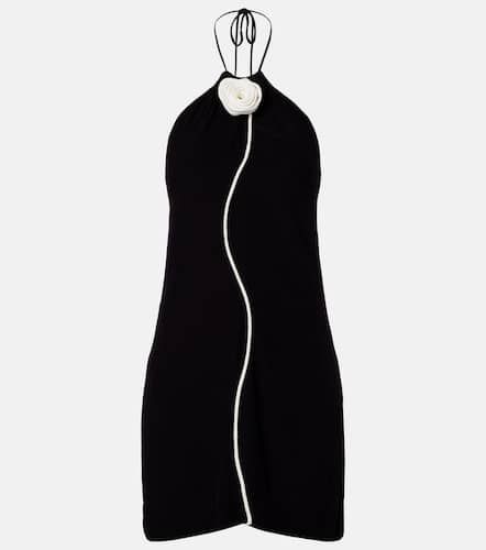 Vestido corto con aplique floral y cuello halter - Farm Rio - Modalova