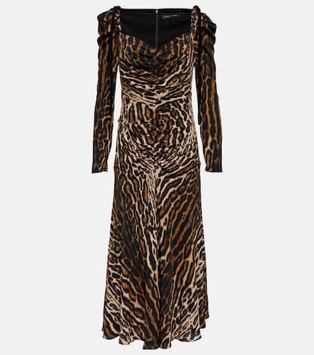 Abito midi con stampa leopardata - Proenza Schouler - Modalova