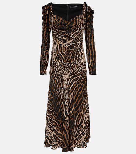 Vestido midi con estampado de leopardo - Proenza Schouler - Modalova