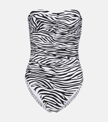 Basics zebra-print ruched swimsuit - Karla Colletto - Modalova
