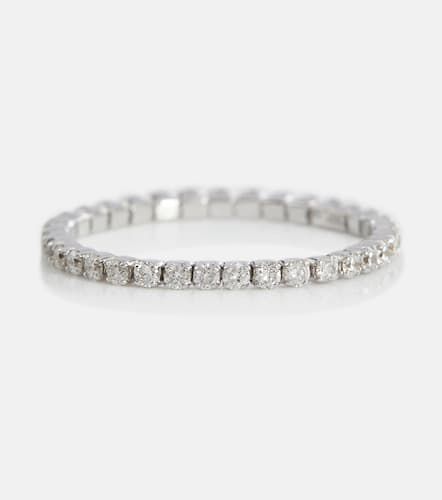 Anillo Single Thread de oro blanco de 18 ct con diamantes - Shay Jewelry - Modalova