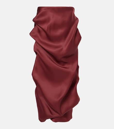 Olula draped silk gazar maxi skirt - Khaite - Modalova