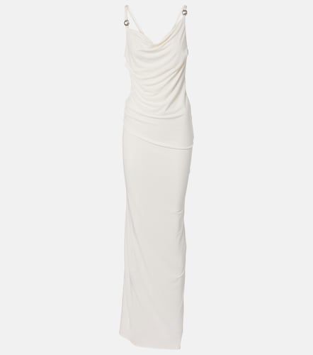 Vestido largo drapeado de jersey - Coperni - Modalova