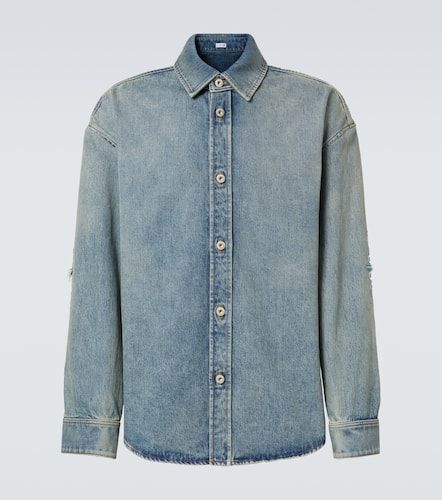 Anagram embroidered denim overshirt - Loewe - Modalova