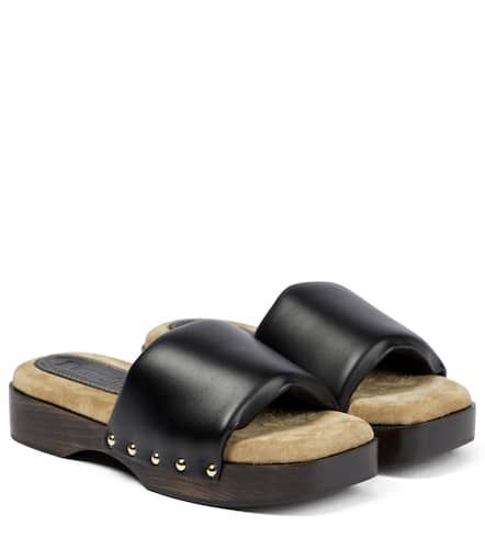 Stefflon leather and suede sandals - Nanushka - Modalova