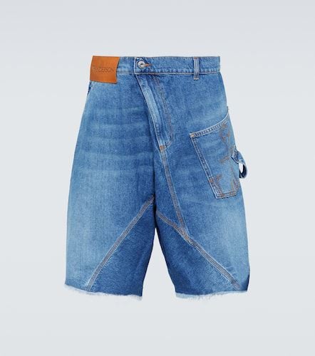 Shorts Twisted di jeans a vita bassa - JW Anderson - Modalova