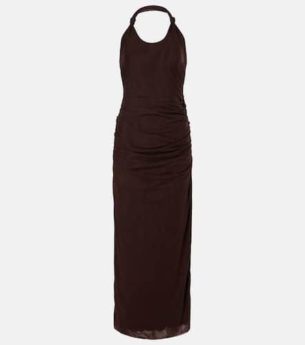 Vestido midi fruncido semitransparente Jacques Knot - SIR - Modalova