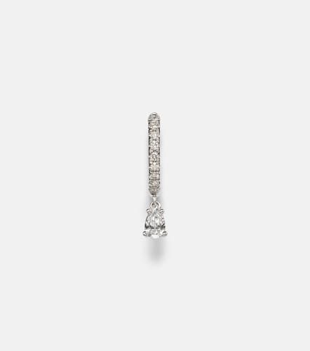 Kt white gold single earring with diamonds - Anita Ko - Modalova