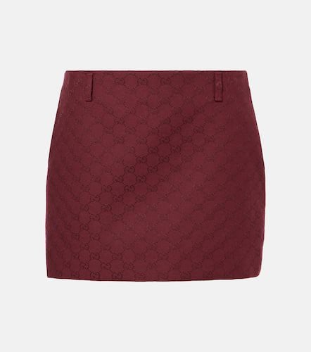 GG canvas cotton-blend miniskirt - Gucci - Modalova